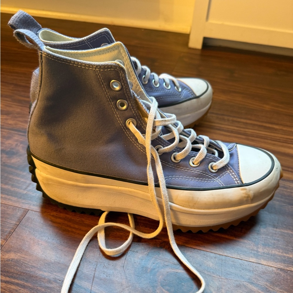 Converse Run Star Hike Platform High Top Sneakers Purple Women’s 10 Men’s 8.5